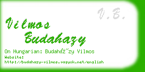 vilmos budahazy business card